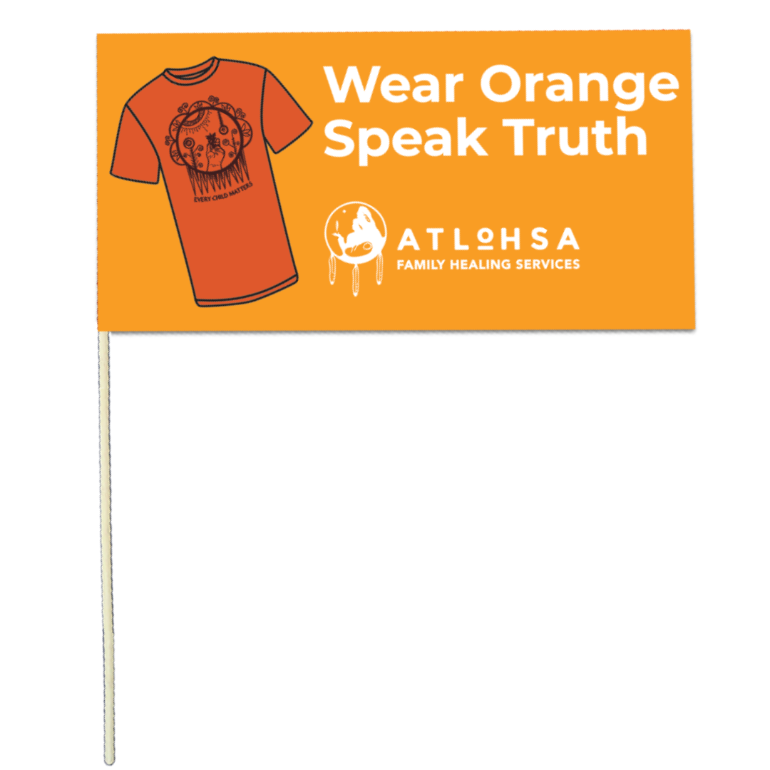 Paper Flags | Wear Orange, Speak Truth