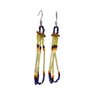 Beaded Porcupine Earrings