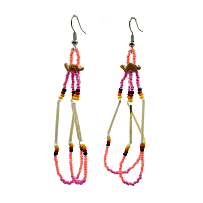 Beaded Porcupine Earrings