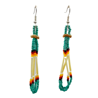 Beaded Porcupine Earrings