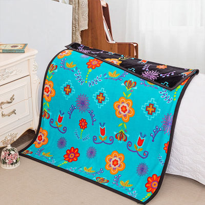 Reversible Floral Print Baby Blankets