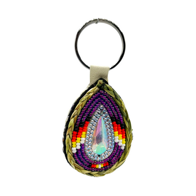 Sweetgrass Teardrop Keychains