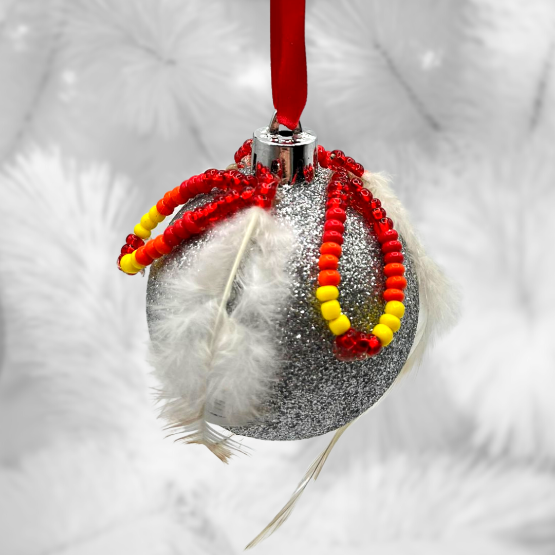 Beaded Ornaments | Silver
