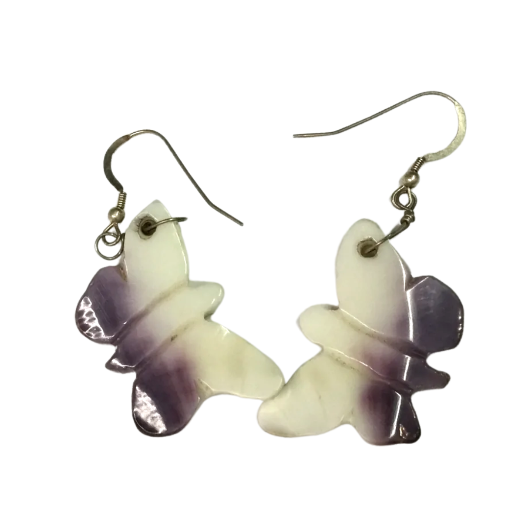 Wampum Earrings | White