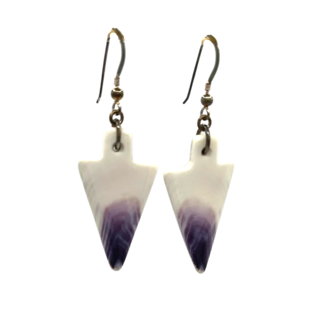 Wampum Earrings | White