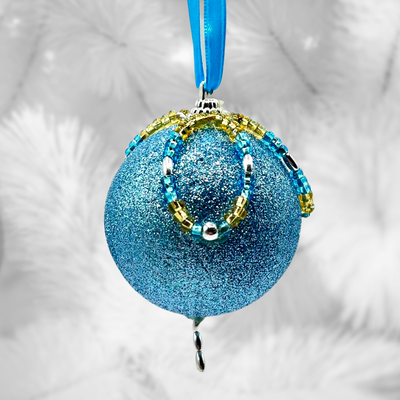 Beaded Ornaments | Blue