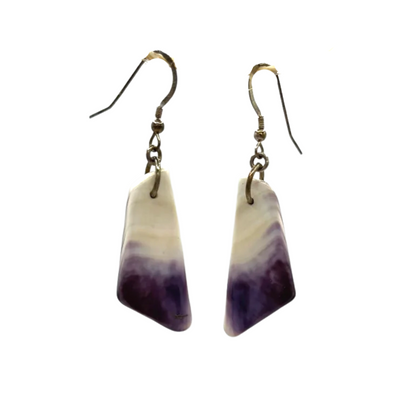 Wampum Earrings | White