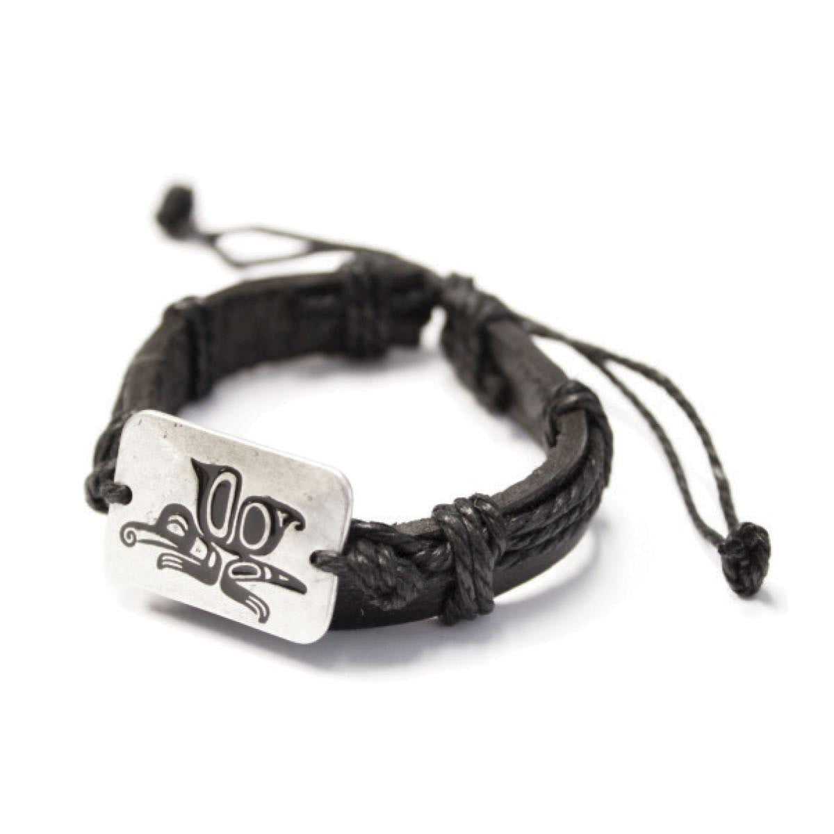 Leather Bracelets | Pewter Charm
