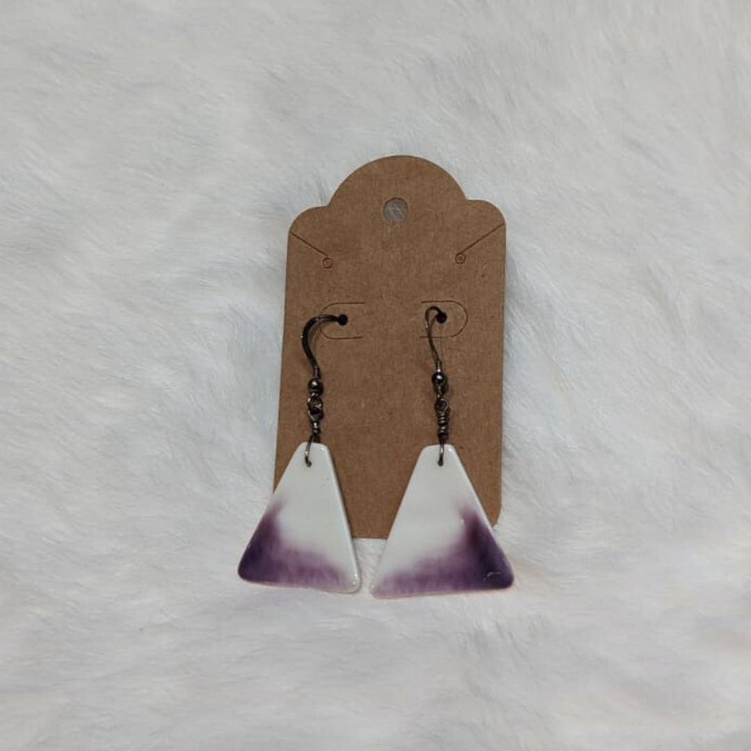 Wampum Earrings | White